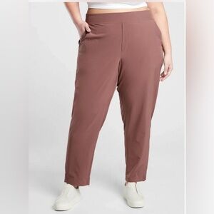Athleta Brooklyn Ankle Pant Mid Rise Hearth Rose Athleisure Plus Size 26
